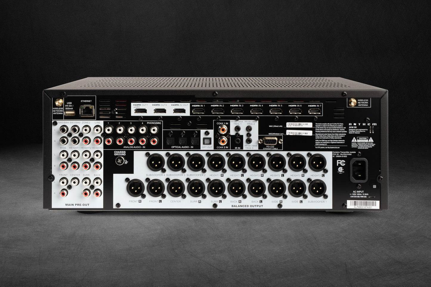 Anthem AVM90 15.4 Channel 8K Preamp Processor