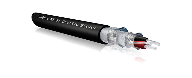 VIABLUE™ NF-S1 Silver Analog Cable with  T8 XLR - 1 Pair