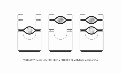 VIABLUE™ Rocket XL Cable Lifters - 2 Lifters