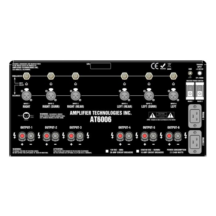 ATI 6006 6-Channel Amplifier